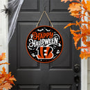 Cincinnati Bengals Halloween Round Door Décor with Hanging Rope, 18x18
