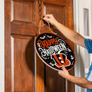 Cincinnati Bengals Halloween Round Door Décor with Hanging Rope, 18x18