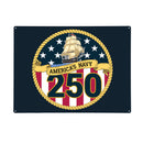 15.5"L x 11.5"H Medium Metal Wall Sign, US Navy, 250th Anniversary
