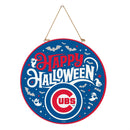 Chicago Cubs Halloween Round Door Décor with Hanging Rope, 18x18