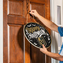 Vegas Golden Knights Halloween Round Door Décor with Hanging Rope, 18x18