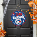 Toronto Blue Jays Halloween Round Door Décor with Hanging Rope, 18x18