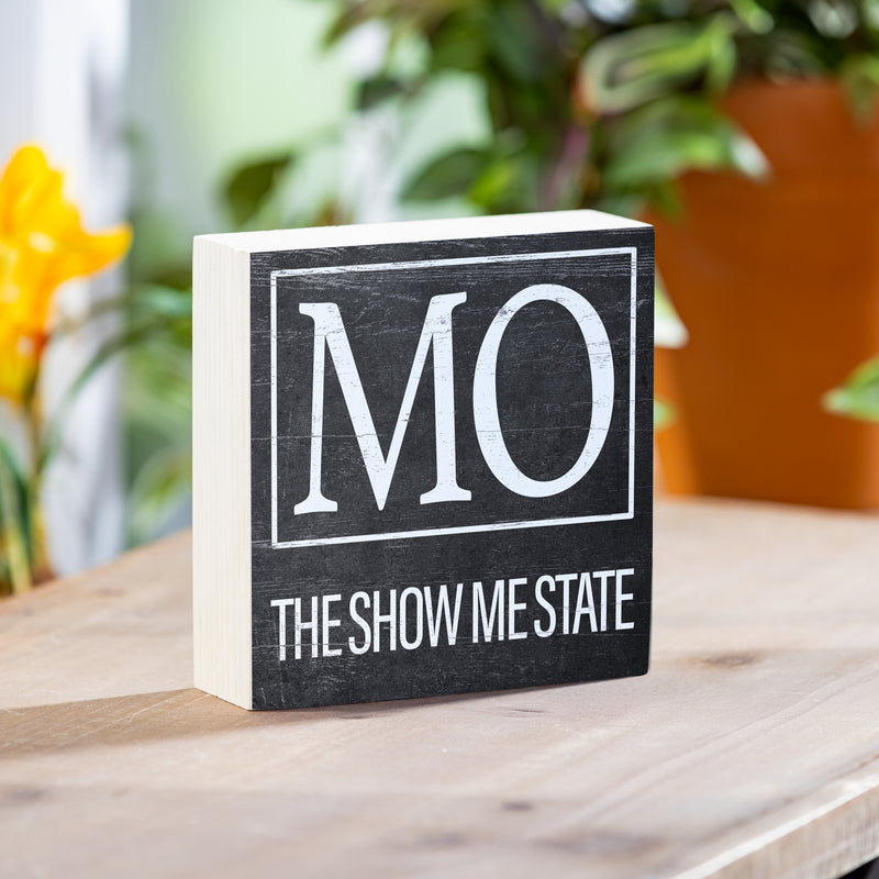 State Wooden Plock Missouri 6x6"