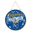 Kansas City Royals Halloween Round Door Décor with Hanging Rope, 18x18