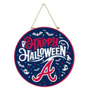 Atlanta Braves Halloween Round Door Décor with Hanging Rope, 18x18