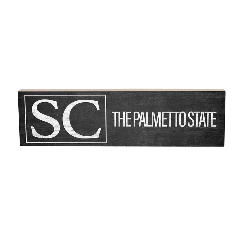 State Wooden Mantle Sign South Carolina 18x5"