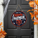 Chicago Bears Halloween Round Door Décor with Hanging Rope, 18x18