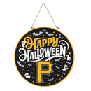 Pittsburgh Pirates Halloween Round Door Décor with Hanging Rope, 18x18