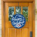 Toronto Blue Jays Holiday Round Door Décor with Hanging Rope, 18x18