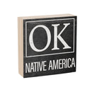 State Wooden Plock Oklahoma 6x6"