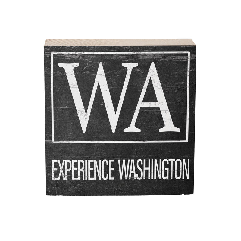 State Wooden Plock Washington 6x6"