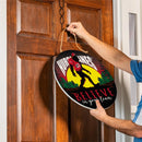 Carolina Hurricanes Bigfoot Round Door Décor with Hanging Rope, 18x18