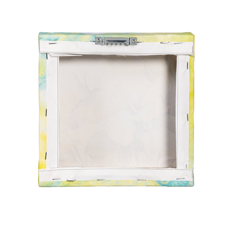 Pollinator Garden Indoor Wall Decor, Textile, Floral Canvas, 8" L x 8" H, Asst of 4