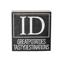 State Wooden Plock Idaho 6x6"