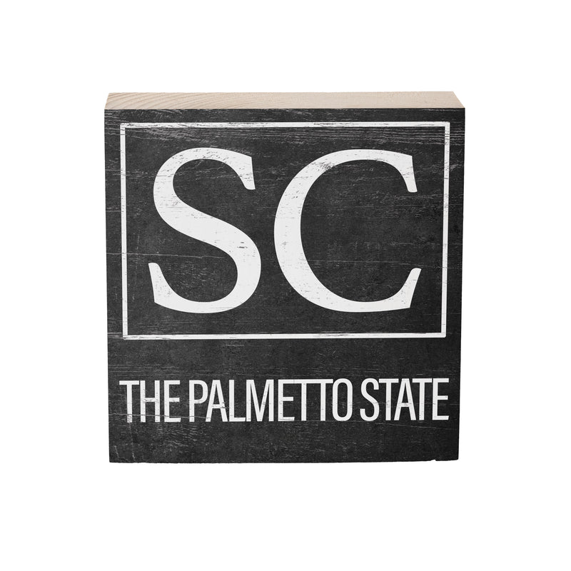 State Wooden Plock South Carolina 6x6"