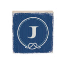 Coastal Wooden Plock Monogram Nautical 6" J J
