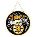 Boston Bruins Halloween Round Door Décor with Hanging Rope, 18x18