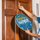St Louis Blues Halloween Round Door Décor with Hanging Rope, 18x18