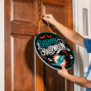 Miami Dolphins Halloween Round Door Décor with Hanging Rope, 18x18