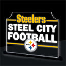 Pittsburgh Steelers NFL Football Rectangle Desklite LED Decor