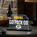 Green Bay Packers NFL Football Rectangle Desklite LED Decor