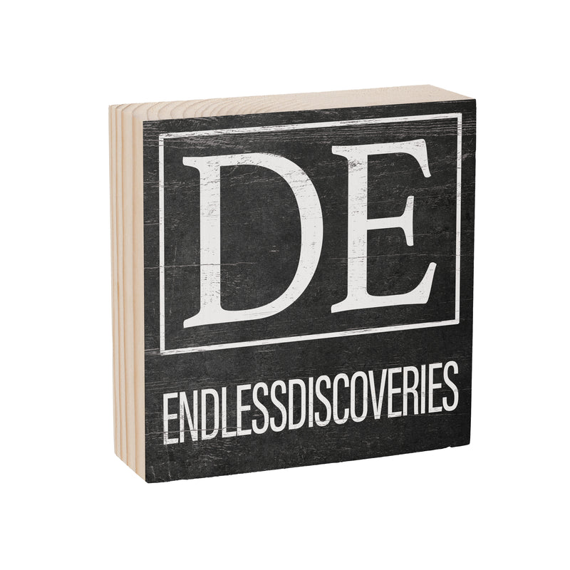 State Wooden Plock Delaware 6x6"