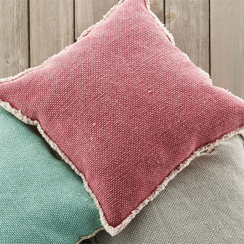 Napa Home Garden, WOVEN FRINGED 20" SQUARE PILLOW,jm200rd