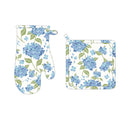 VivaStyle Kitchenware, Hydrangea Oven Mitt & Pot Holder, Set