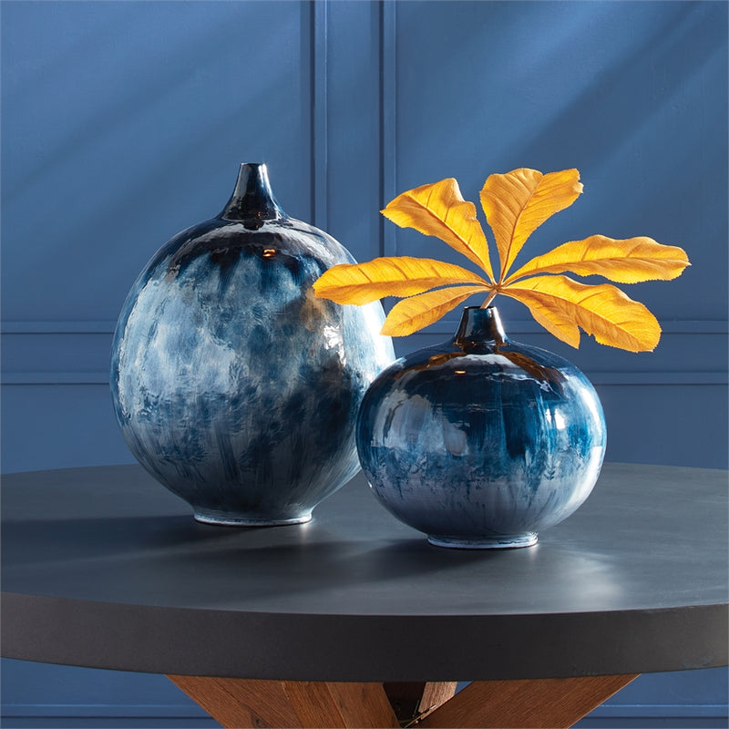 Napa Home Garden, AZUL VASE SHORT,lg203