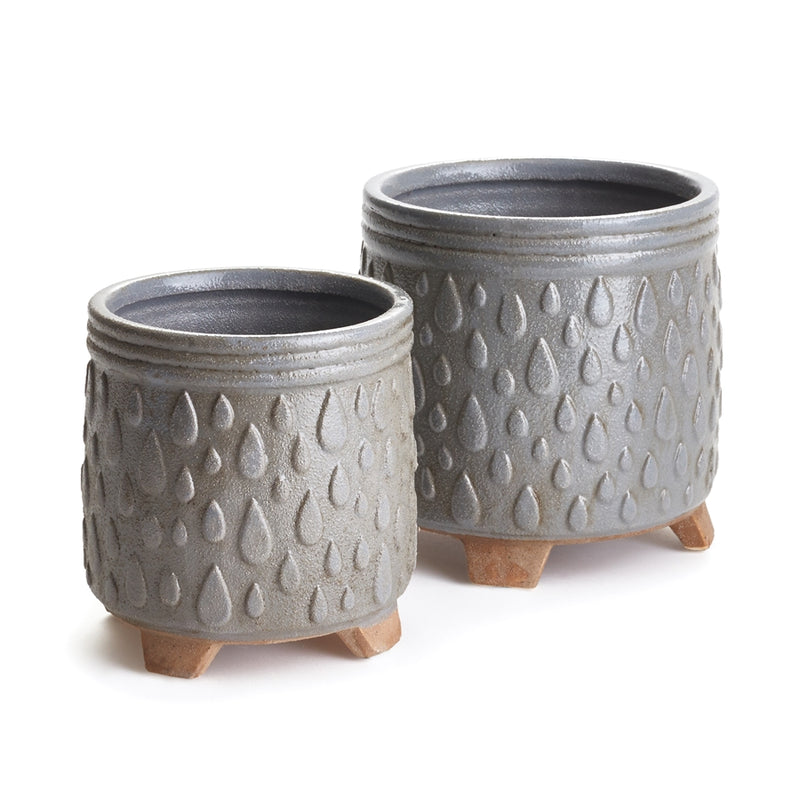 Napa Garden Collection-Porter Pots , Set of 2 Gray