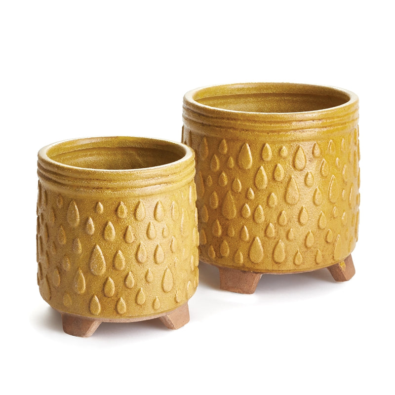 Napa Garden Collection-Porter Pots , Set of 2 Yellow