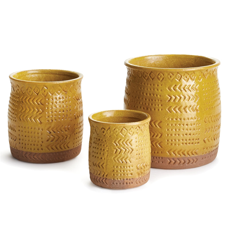 Napa Home Garden, AMORY POTS ,SET OF 3 YL,lk205yl