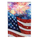 American Classic Fireworks Lustre House Flag