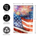 American Classic Fireworks Lustre House Flag