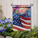 American Classic Fireworks Lustre Garden Flag