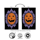Haunted House Pumpkin Moire Flag House