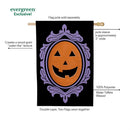 Haunted House Pumpkin Moire Flag House