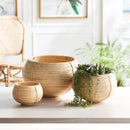 NAPA Home & Garden, CANE RATTAN PLANT BASKETS, SET OF 3,N2DB04