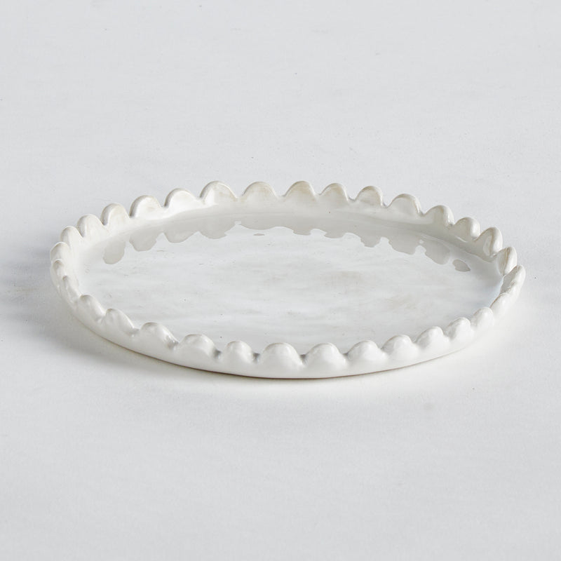 NAPA Home & Garden, MADDIE PETITE ROUND TRAY,N2HG03WH