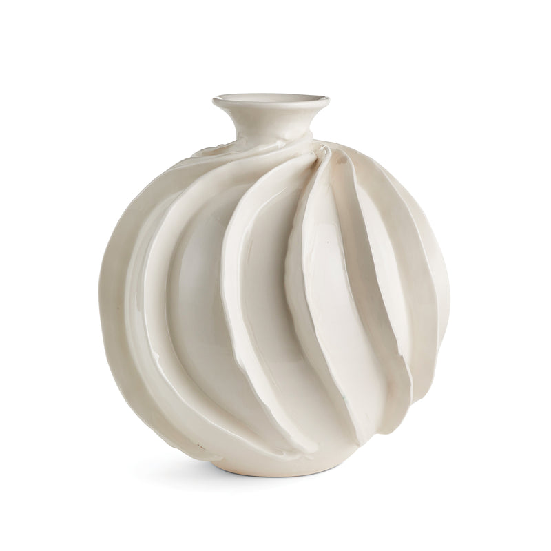 NAPA Home & Garden, ONDULATA VASE 14",N2MG17WH