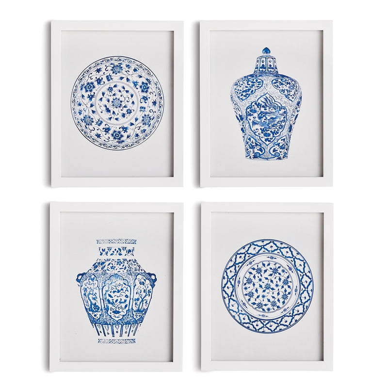 Napa Home Garden, DYNASTY PETITE PRINTS ,SET OF 4,n2nh10