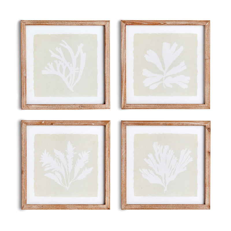 NAPA Home & Garden, SEAWEED PETITE PRINTS, SET OF 4,N2NH12