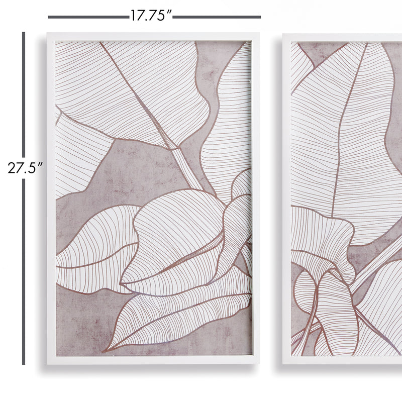 NAPA Home & Garden, PALM LEAF PRINTS, SET OF 2,N2NH17