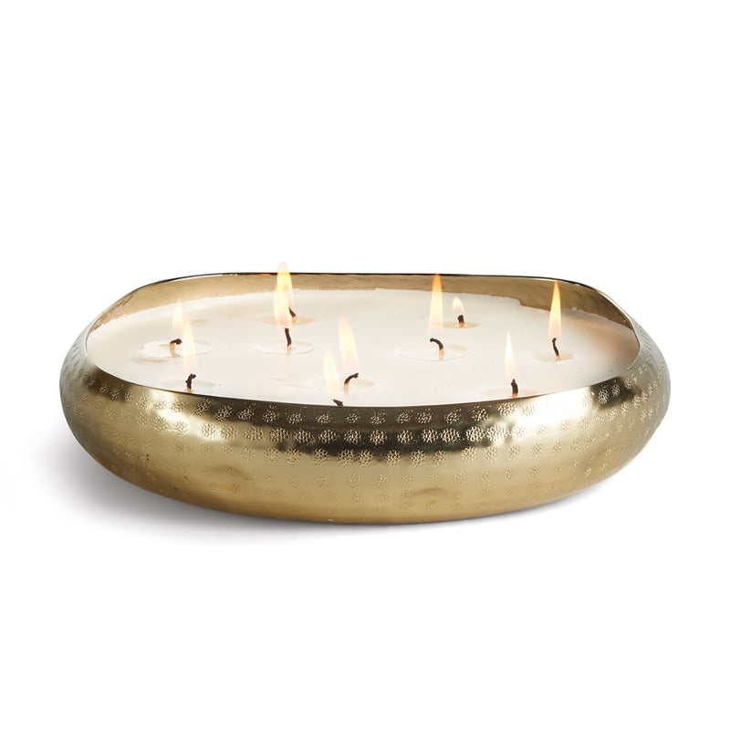 Napa Home Garden, CASHMERE 10-WICK CANDLE TRAY GOLD,n2sh01