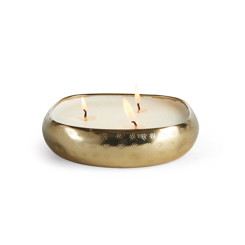 Napa Home Garden, CASHMERE 3-WICK CANDLE TRAY GOLD,n2sh03