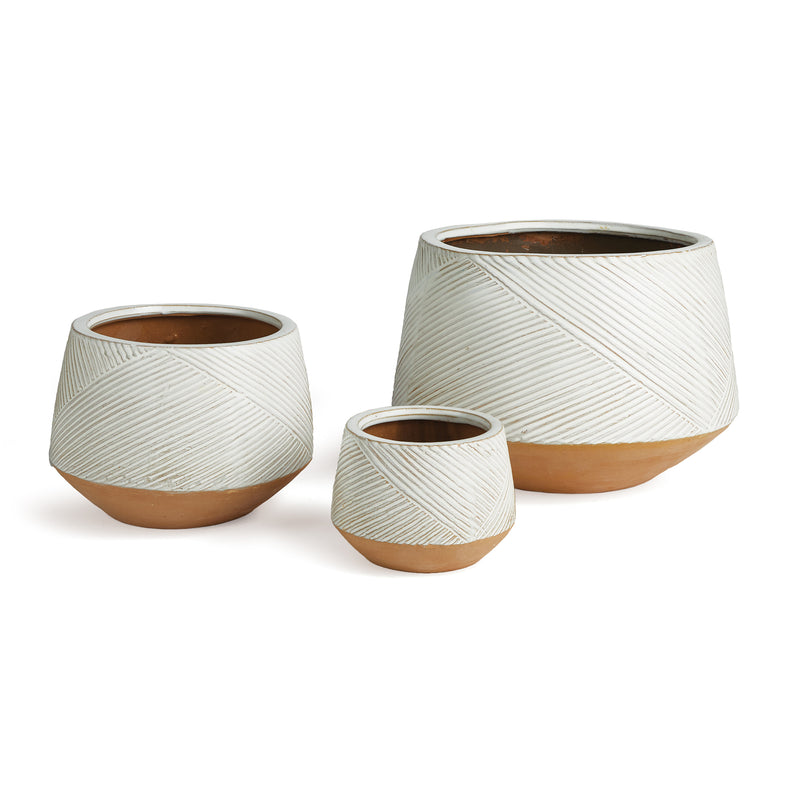 NAPA Home & Garden, DRU POTS, SET OF 3,N2SR08