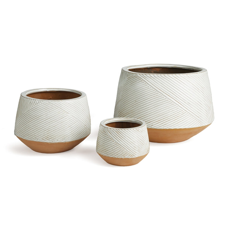 Napa Home Garden, DRU POTS ,SET OF 3,n2sr08