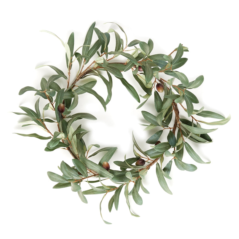 Napa Home Garden, OLIVE WREATH WITH OLIVES 16",n2tp01