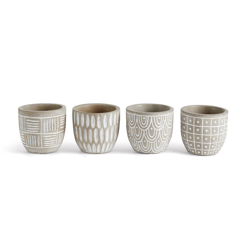 NAPA Home & Garden, EUGENE MINI POTS, SET OF 4,N2YG05