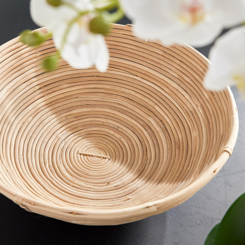 NAPA Home & Garden, CANE RATTAN LOW BOWLS, SET OF 2,N3DB03